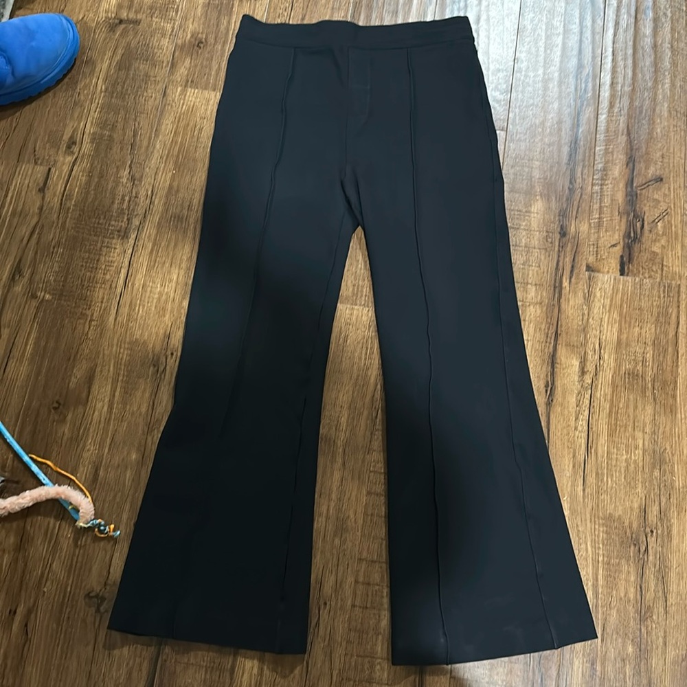 SPANX Supersmooth Perfect Fit Ponte Flare Pants Womens Black Flare Leg  XL Tall